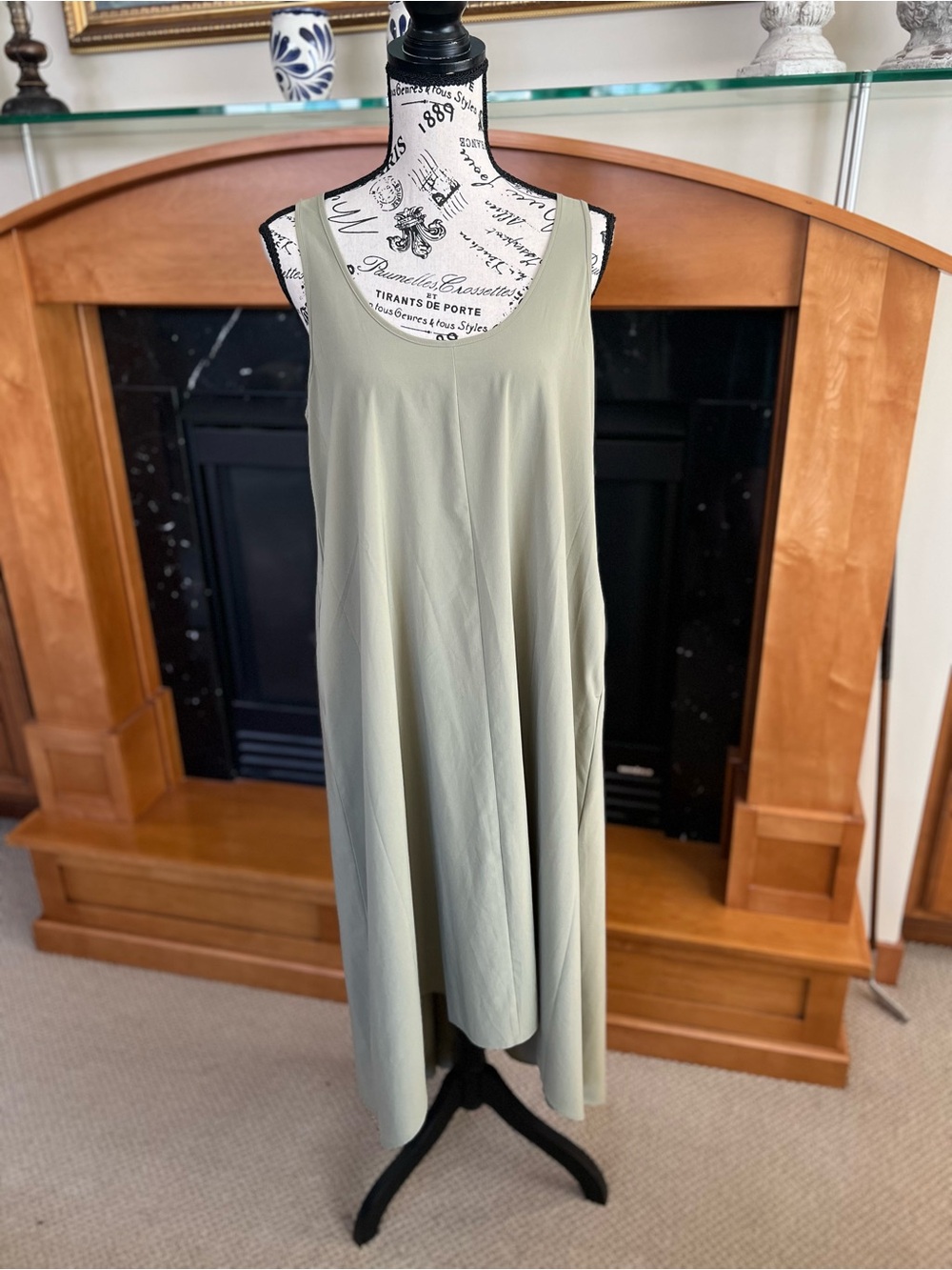 Athleta Light Sage Sleeveless Dress